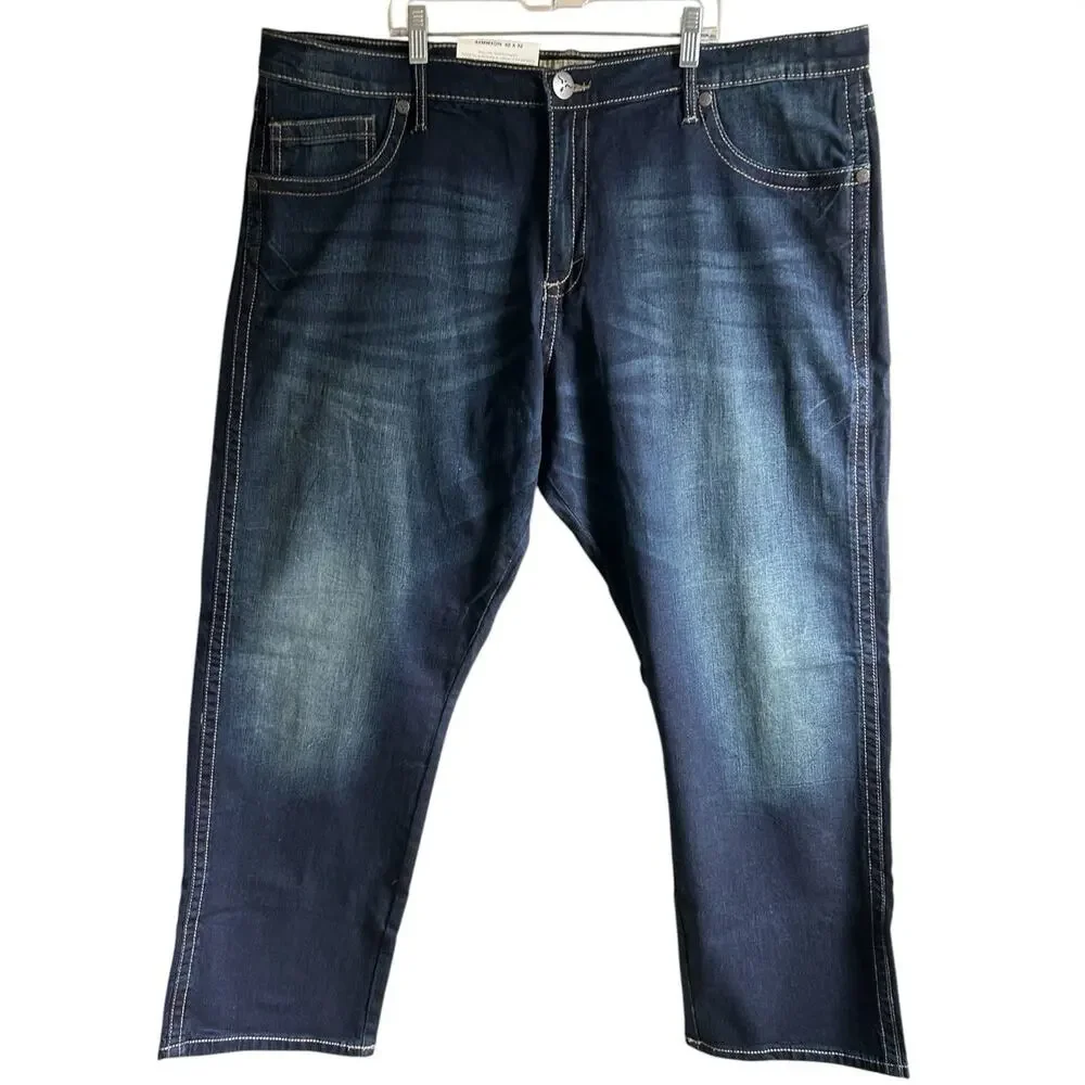 Wrangler 20X No 44 Slim Straight Jeans Mens 42x32 NWT Stretch Western Dark Wash